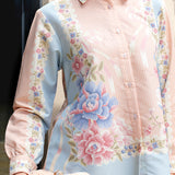 Glory Blouse in Coral