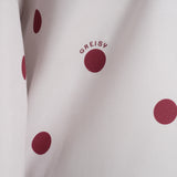 Kemeja Katun Boxy (Polka Putih)