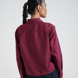 Kemeja Katun Boxy (Merah)