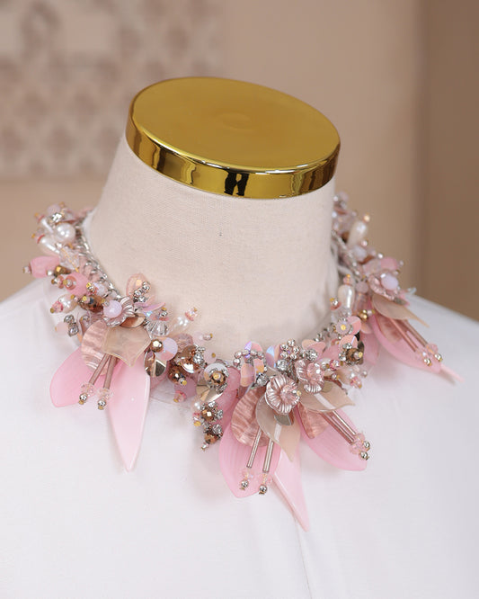Aurora Necklace in Flamingo