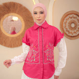 Orina Blouse in Flare Pink