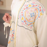 Kaila Blouse in Ivory Bloom