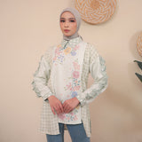 Zerra Blouse in Minty Bloom