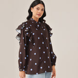 Cherie Top in Coffe