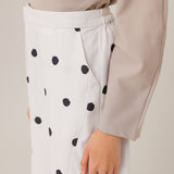 Dotty Barrel Pants in White