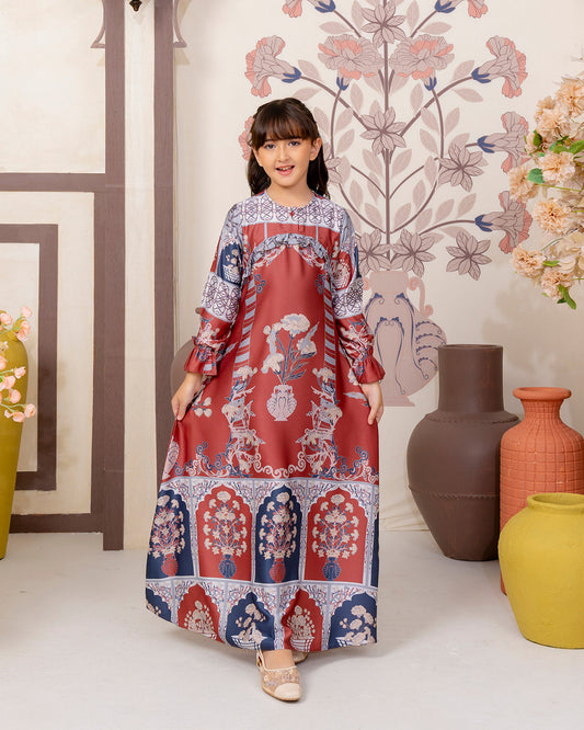Marygold Dress Anak in Red Cottage