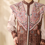 Kawah Putih Tunik Set 3in1 in Rich Cocoa