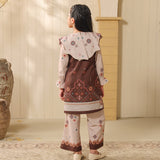 Kawah Putih Tunik Set Anak in Rich Cocoa