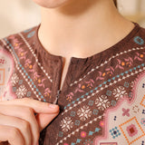 Kawah Putih Dress in Rich Cocoa