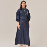 Ruri Skirt in Deep Denim