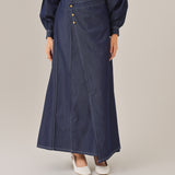 Ruri Skirt in Deep Denim