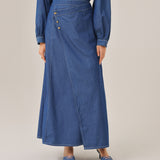 Ruri Skirt in Frost Denim