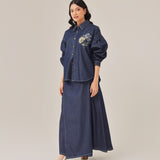 Ruri Top in Deep Denim