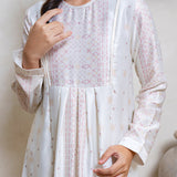 Padang Dress Anak in Seroja Pearl