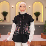 Orina Blouse in Shadow Mist