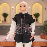 Orina Blouse in Shadow Mist