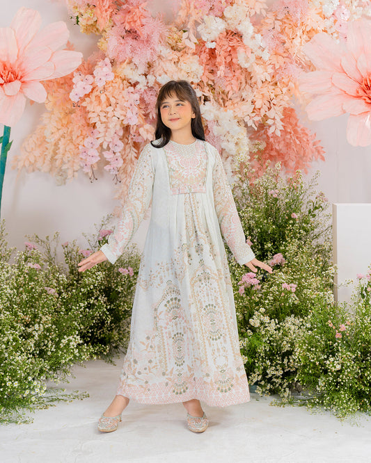 Mulia Dress Anak in Spring Mint-