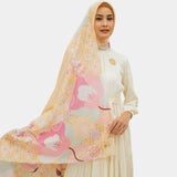 Lembayung Scarf in Linen Yellow PO DP 50%