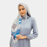 Lembayung Scarf in Metal Grey