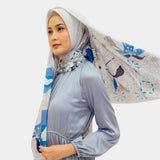 Lembayung Scarf in Metal Grey