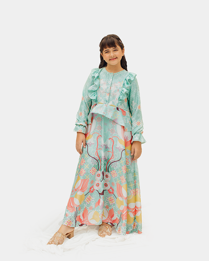 Lembayung Dress Anak in_Cool-matcha