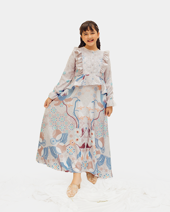 Lembayung Dress Anak in_metal-grey