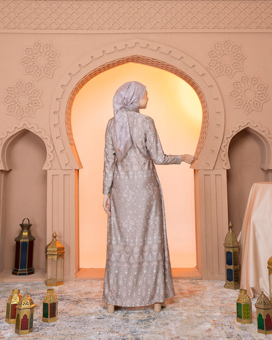Madinah Dress in Blanch Almond