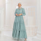 Butterfly Dress in Garden Olive