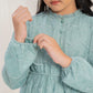 Butterfly Dress Anak in Garden Olive