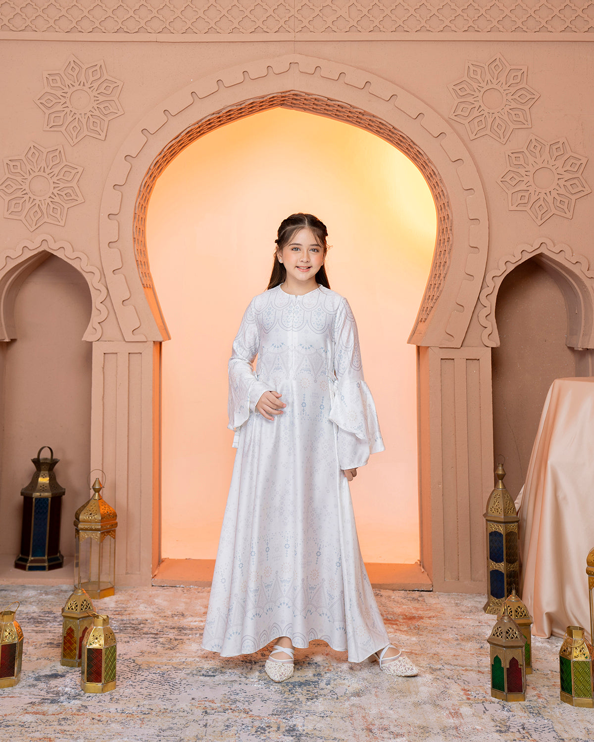 Madinah Dress Anak in Snow White