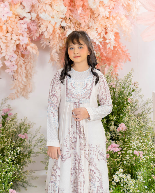 Mulia Dress Anak in White Marble